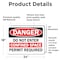 Signmission 18 in H x 24 in W, Vinyl Decal, Rectangle, Do Not Enter Confined Space Permit Required OS-2PACK-DS-D-1824-L-19329 - alternate 4